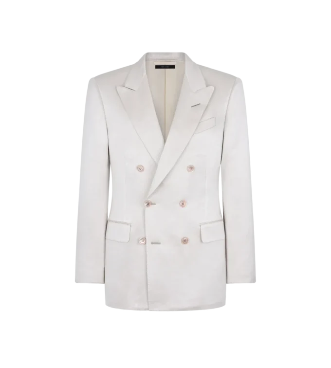 Textured Peached Satin Jacket