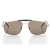 Titanium and Horn Navigator Sunglasses