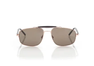 Titanium and Horn Navigator Sunglasses