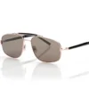 Titanium and Horn Navigator Sunglasses