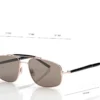 Titanium and Horn Navigator Sunglasses