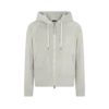 Towelling Zip Hoodie
