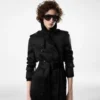 Trench Coat with Leather Undercollar Trench Coat with Leather Undercollar
