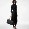 Trench Coat with Leather Undercollar Trench Coat with Leather Undercollar