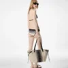 Striped Jacquard Large Tote Striped Jacquard Large Tote