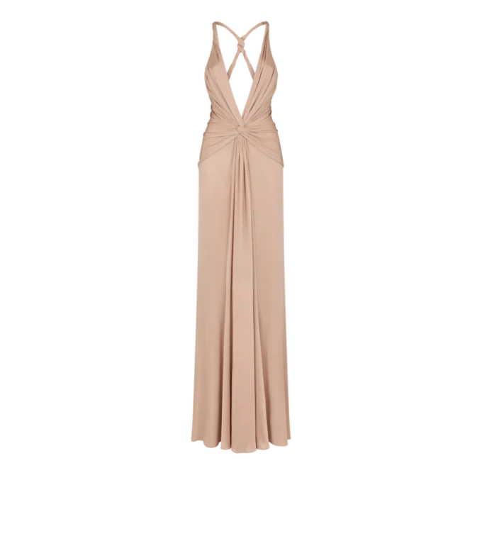 V-Neck Criss-Cross Evening Dress V-Neck Criss-Cross Evening Dress