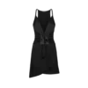 V-Neck Gathered Cocktail Dress