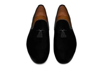 Velvet Nicolas Tassel Slipper