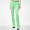 Washed Cotton Silk Blend Duchesse Tailored Straight Pants Washed Cotton Silk Blend Duchesse Tailored Straight Pants