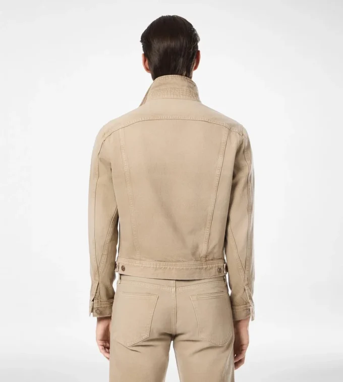 Washed Sand Icon Denim Jacket