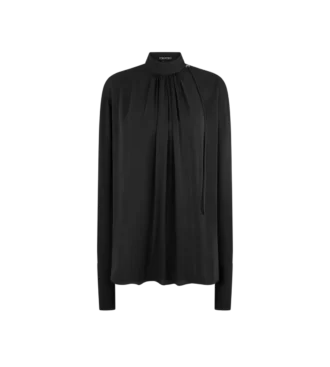 Washed Silk Georgette Long Sleeve Blouse