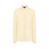 Washed Silk Georgette Shirt with Tonal Tf Embroidered Logo