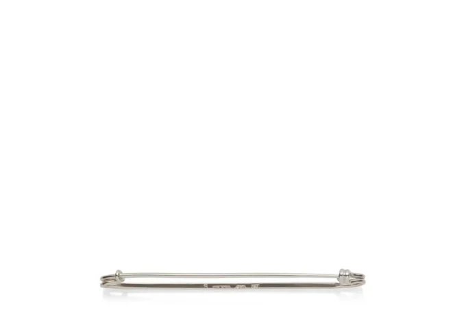 White Gold Collar Pin