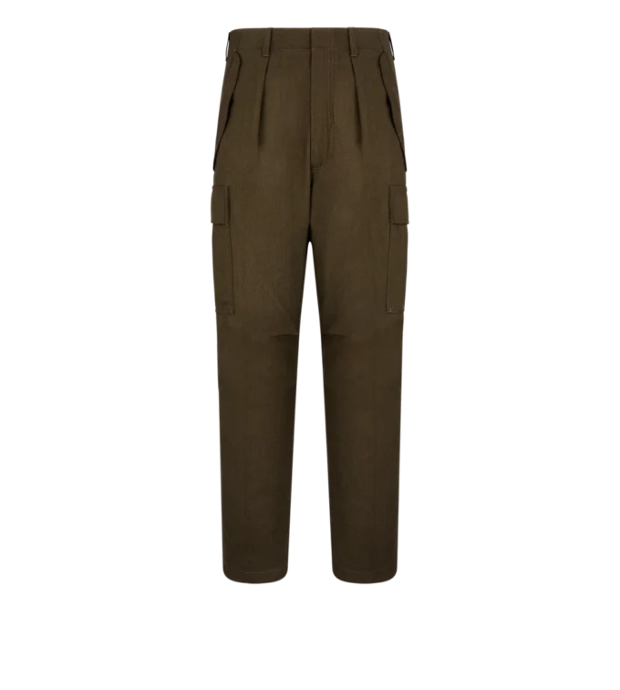 Wool Cashmere Silk Reps Cargo Pant