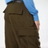 Wool Cashmere Silk Reps Cargo Pant