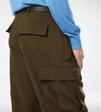 Wool Cashmere Silk Reps Cargo Pant