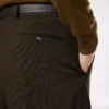Wool Cashmere Silk Reps Double Pleat Pant