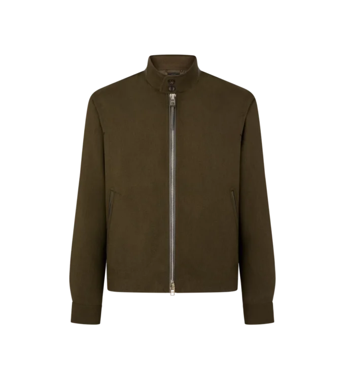 Wool Cashmere Silk Reps Harrington