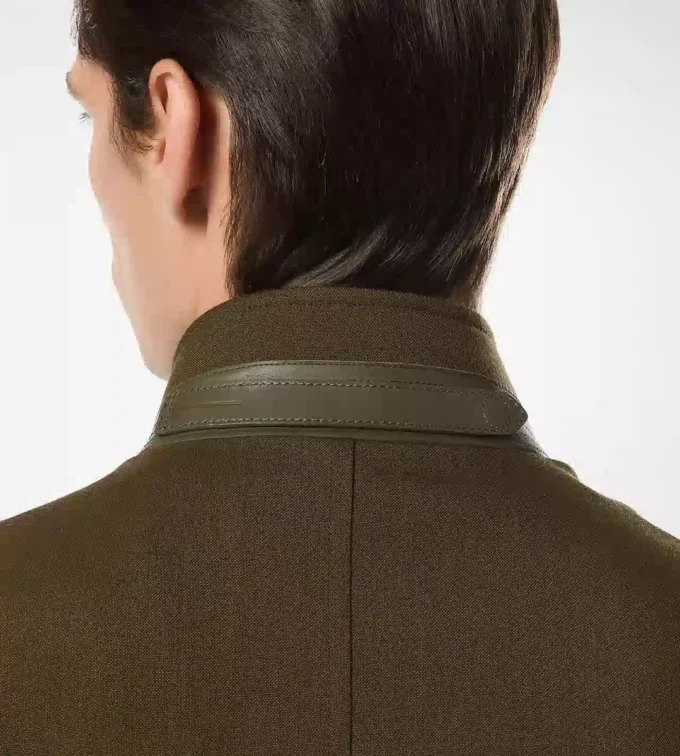 Wool Cashmere Silk Reps Harrington