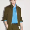 Wool Cashmere Silk Reps Harrington