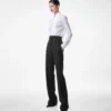 Wool Silk Blend High-Waisted Tuxedo Pants Wool Silk Blend High-Waisted Tuxedo Pants
