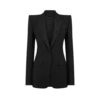 Wool Silk Blend Single Breasted Tuxedo Jacket Wool Silk Blend Single Breasted Tuxedo Jacket