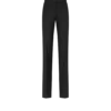 Wool Silk Blend Tailored Tuxedo Straight Pants Wool Silk Blend Tailored Tuxedo Straight Pants