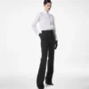 Wool Silk Blend Tailored Tuxedo Straight Pants Wool Silk Blend Tailored Tuxedo Straight Pants