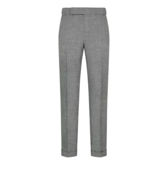 Wool Silk Linen Sharkskin Pant
