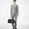 Wool Silk Linen Sharkskin Pant