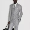 Wool Silk Linen Sharkskin Pant