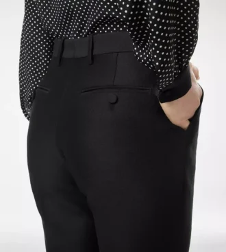 Wool Silk Radzmir Tailored Straight Pants