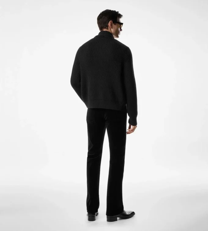 Wool Silk Shawl Collar Cardigan