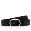 Woven Leather Oval Belt