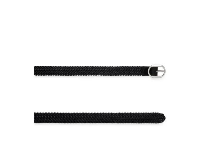 Woven Leather Oval Belt