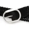 Woven Leather Oval Belt
