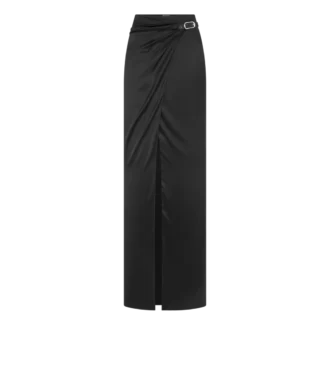 Wrap Maxi Skirt with Leather Belt Wrap Maxi Skirt with Leather Belt